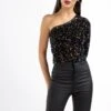 Faina ONE-SHOULDER-PAILLETTEN DULCEY - Bluse - Blau 1 Faina ONE-SHOULDER-PAILLETTEN DULCEY - Bluse - Blau -Faina Verkauf 0283bf0dc93f4001b27f5b97d4aa108a