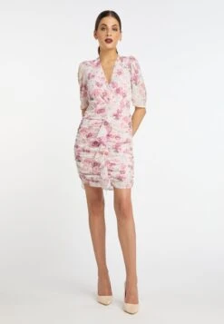 Faina DRAPIERTES KOOSH - Etuikleid - Weiss Mehrfarbig -Faina Verkauf 049f0308b4954707ac15929c4d9bf17a