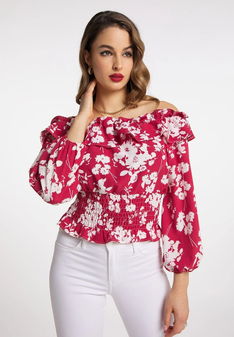 FAINA MIOKI - Bluse - Rot Weiss 6 FAINA MIOKI - Bluse - Rot Weiss - Image 4