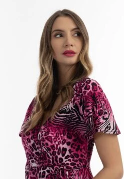 Faina MIT ANIMAL-PRINT - Freizeitkleid - Pink 11 Faina MIT ANIMAL-PRINT - Freizeitkleid - Pink -Faina Verkauf 15638123335d48c28a26b4c7dbb3132b