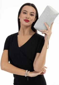 Faina Clutch - Silber