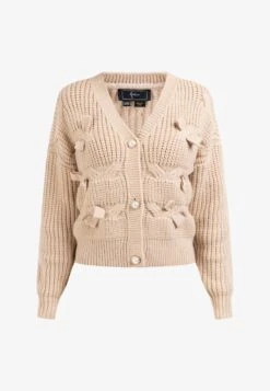 Faina TYLIN - Strickjacke - Beige -Faina Verkauf 1b1590bf4e5e45808d9d73a2566650ac