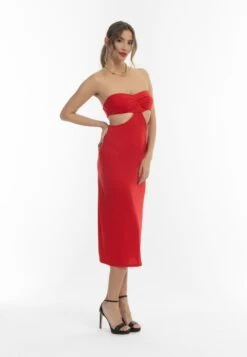 Faina MIT CUT-OUTS - Cocktailkleid/festliches Kleid - Rot