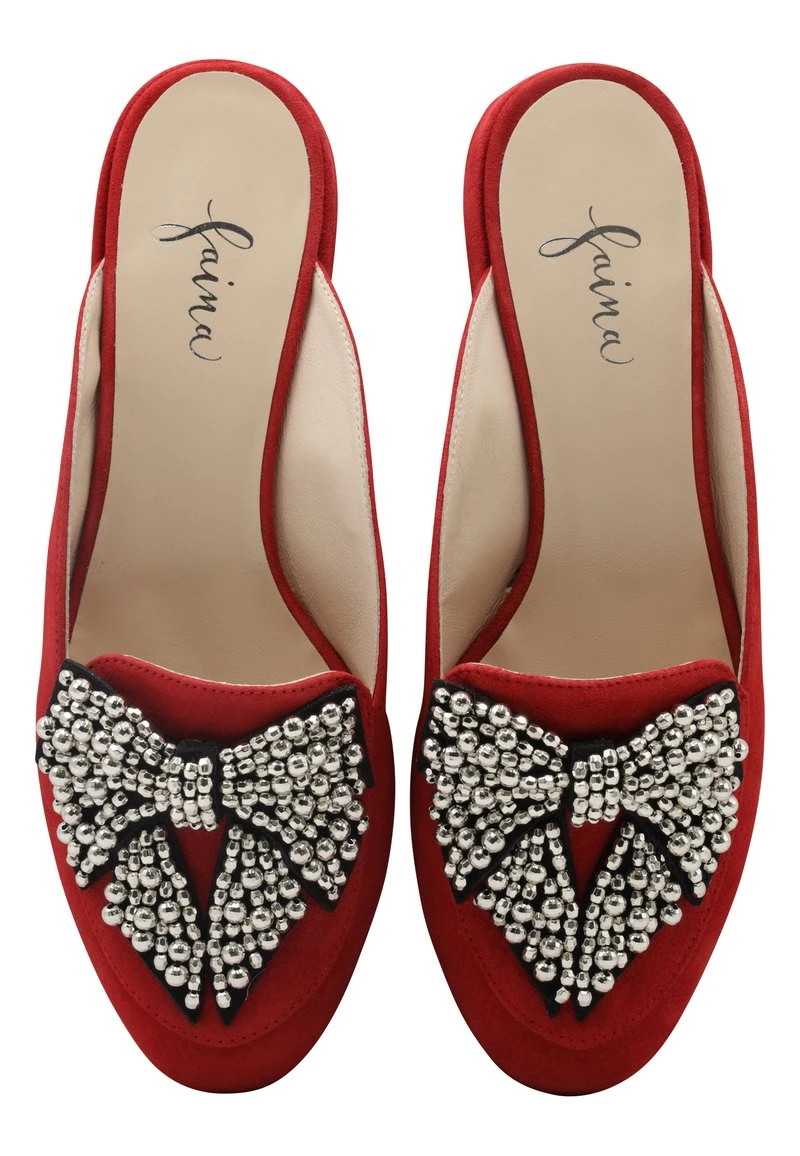 FAINA DULCEY - Pantolette Flach - Rot 6 FAINA DULCEY - Pantolette Flach - Rot - Image 4