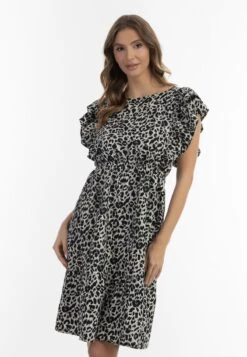 Faina LEOPRINT - Freizeitkleid - Grau Leo