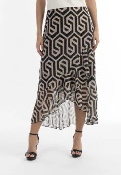 Faina A-Linien-Rock - Schwarz Beige -Faina Verkauf 2a5f2d8fc8f946c9bab6deb2b52f4fbb 1