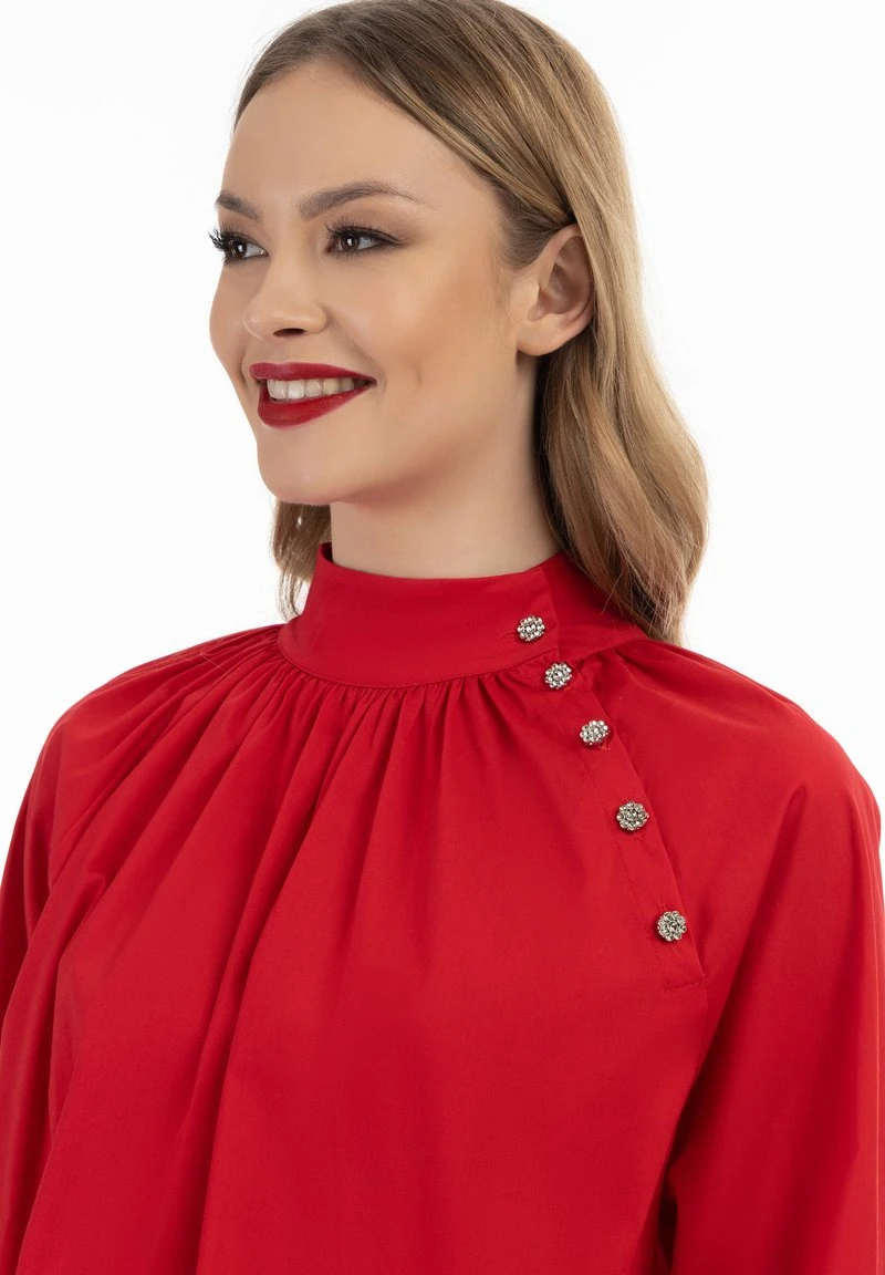 Faina Bluse - Rot 6 Faina Bluse - Rot - Image 4