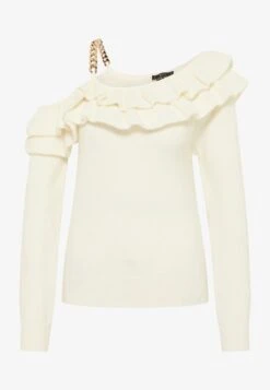 Faina Strickpullover - Weiss 12 Faina Strickpullover - Weiss -Faina Verkauf 33cd64e4c92e4ece915c25e0b77dca74