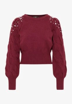 Faina TYLIN - Strickpullover - Dunkelkirschrot -Faina Verkauf 3d746d4d04334586a0ef7dc4891a82a0