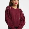 Faina TYLIN - Strickpullover - Dunkelkirschrot -Faina Verkauf 4b887453bc2e4d5496eb6bbcfee5e7f1