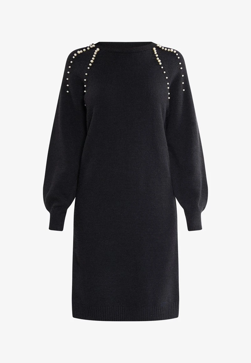 Faina Strickkleid - Schwarz 6 Faina Strickkleid - Schwarz - Image 4