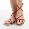 Faina Riemensandalette - Rot -Faina Verkauf 4f2a63e1dda44672b86ad32d2eefd588