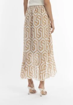 Faina A-Linien-Rock - Beige Weiss -Faina Verkauf 50086ac8e6f140aca72bcdb9ecc2119c