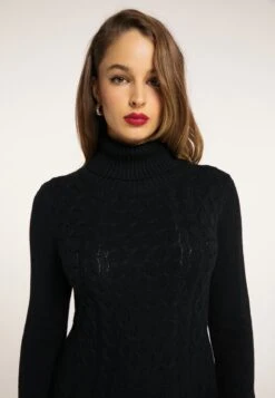 FAINA IMANE - Strickkleid - Schwarz 11 FAINA IMANE - Strickkleid - Schwarz -Faina Verkauf 51eb8d647579460d85dcef856d24b61e