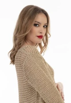 Faina MIT EFFEKTGARN - Strickjacke - Creme Gold 11 Faina MIT EFFEKTGARN - Strickjacke - Creme Gold -Faina Verkauf 5441dde9da78460ca76a10b38b4284f6