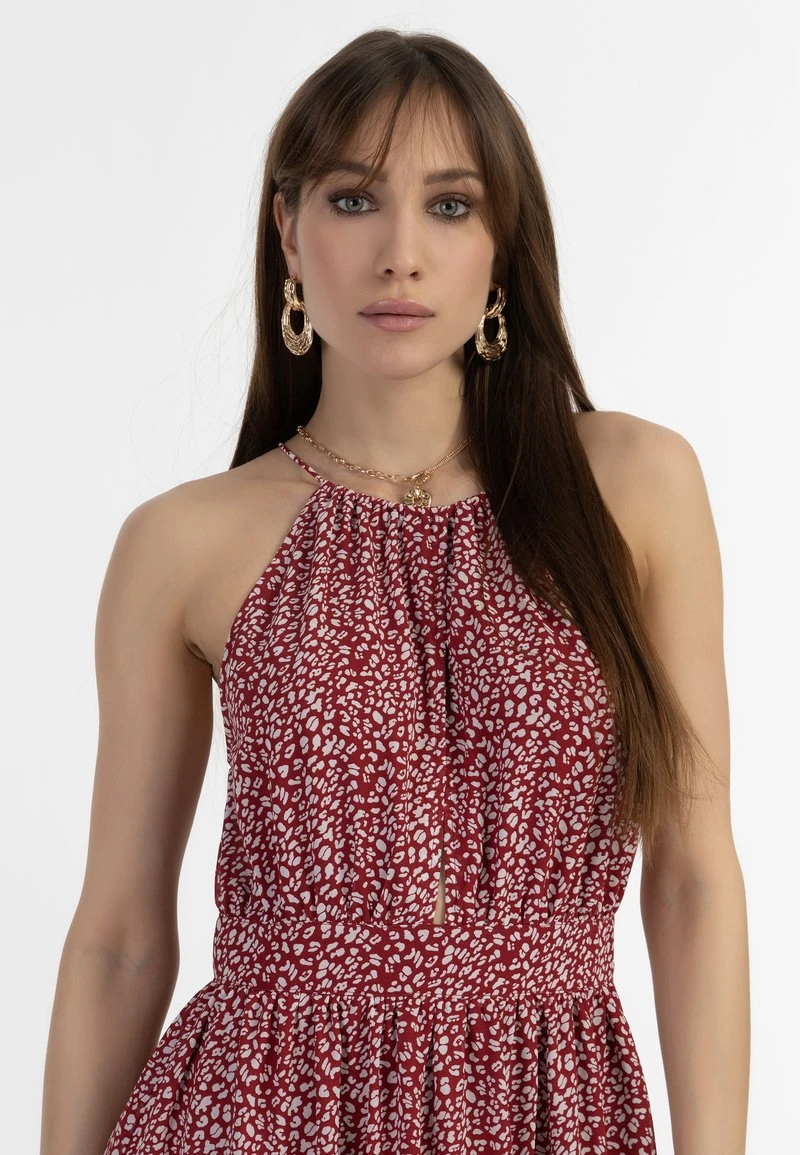 Faina Freizeitkleid - Rot Weiss 6 Faina Freizeitkleid - Rot Weiss - Image 4