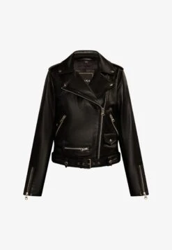 Faina Lederjacke - Zwart -Faina Verkauf 5ab507c67eb84728a3b332a5801a4aca