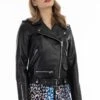 Faina Lederjacke - Zwart 2 Faina Lederjacke - Zwart -Faina Verkauf 5cdb57ac5ae943c5b47fc81a291abe54