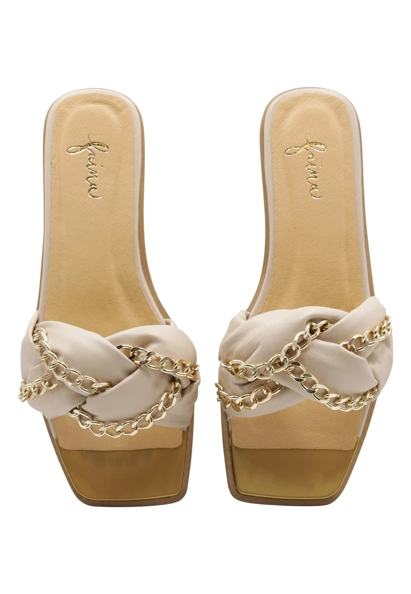 FAINA DULCEY - Pantolette Flach - Beige 5 FAINA DULCEY - Pantolette Flach - Beige - Image 3