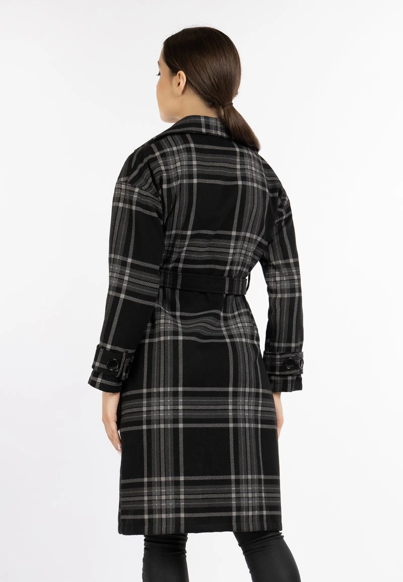 Faina TASSIA - Trenchcoat - Schwarz Karriert 5 Faina TASSIA - Trenchcoat - Schwarz Karriert - Image 3