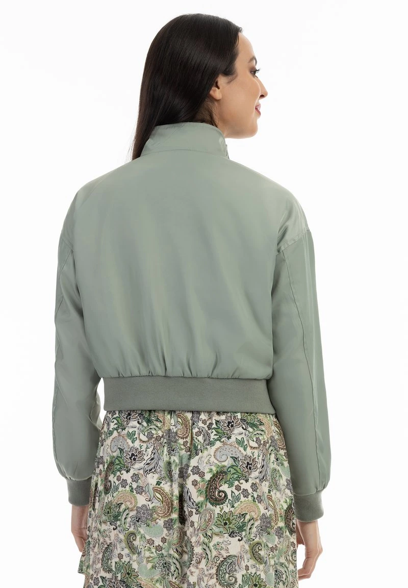 Faina Leichte Jacke - Grau Oliv 6 Faina Leichte Jacke - Grau Oliv - Image 4