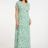 FAINA TYLIN - Maxikleid - Grün Weiss -Faina Verkauf 7ddd660fb2ea4a19a5533a4d41133466