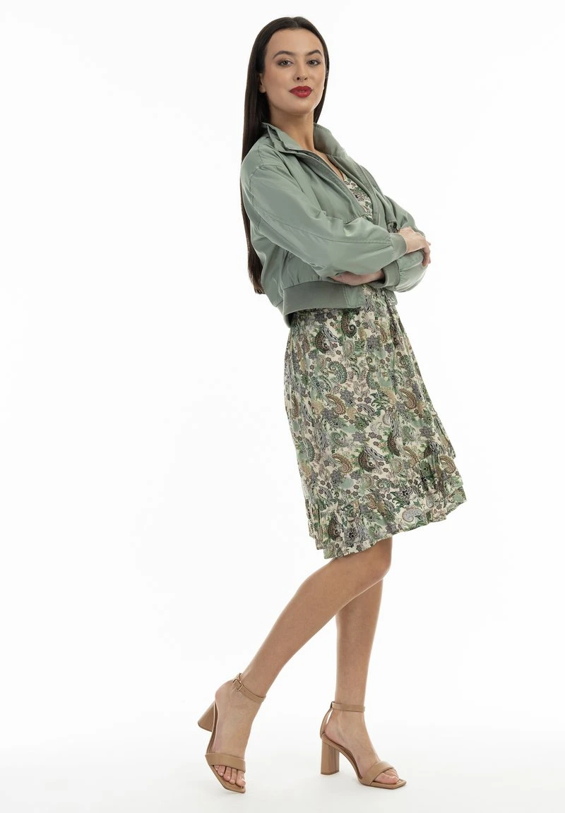 Faina Leichte Jacke - Grau Oliv 4 Faina Leichte Jacke - Grau Oliv - Image 2