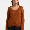 Faina TUXE - Strickpullover - Dunkelkamel -Faina Verkauf 8355251b45e84b729158f8ffdde77f45