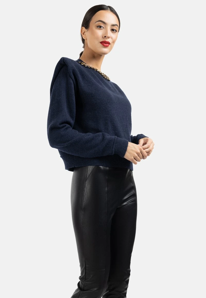 Faina Strickpullover - Marine 3 Faina Strickpullover - Marine