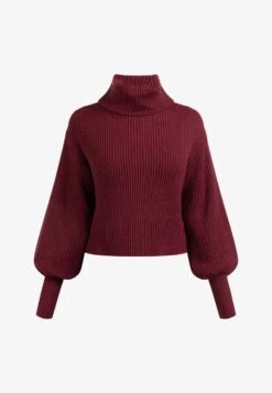 Faina KOOSH - Strickpullover - Dunkelkirschrot -Faina Verkauf 90797b64eb6d4dedb24c17f10370a918