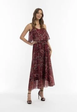 Faina MIT SCHLANGENPRINT - Maxikleid - Rot Schlange -Faina Verkauf 95c2e186d2044af68be1d6ccd451f023