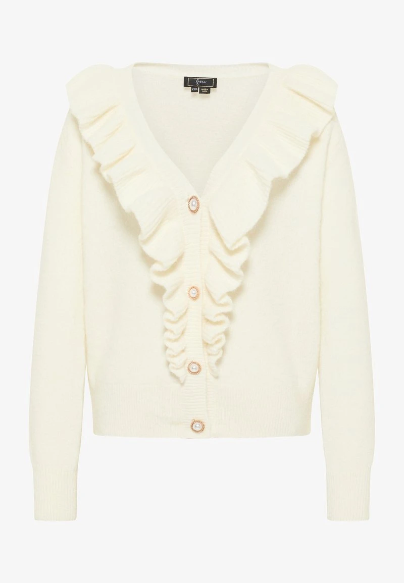 Faina Strickjacke - Weiss 7 Faina Strickjacke - Weiss - Image 5