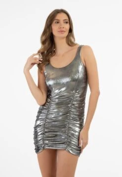 Faina IN METALLIC OPTIK - Cocktailkleid/festliches Kleid - Schwarz Metallisch