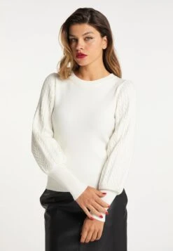 FAINA TUXE - Strickpullover - Wollweiss