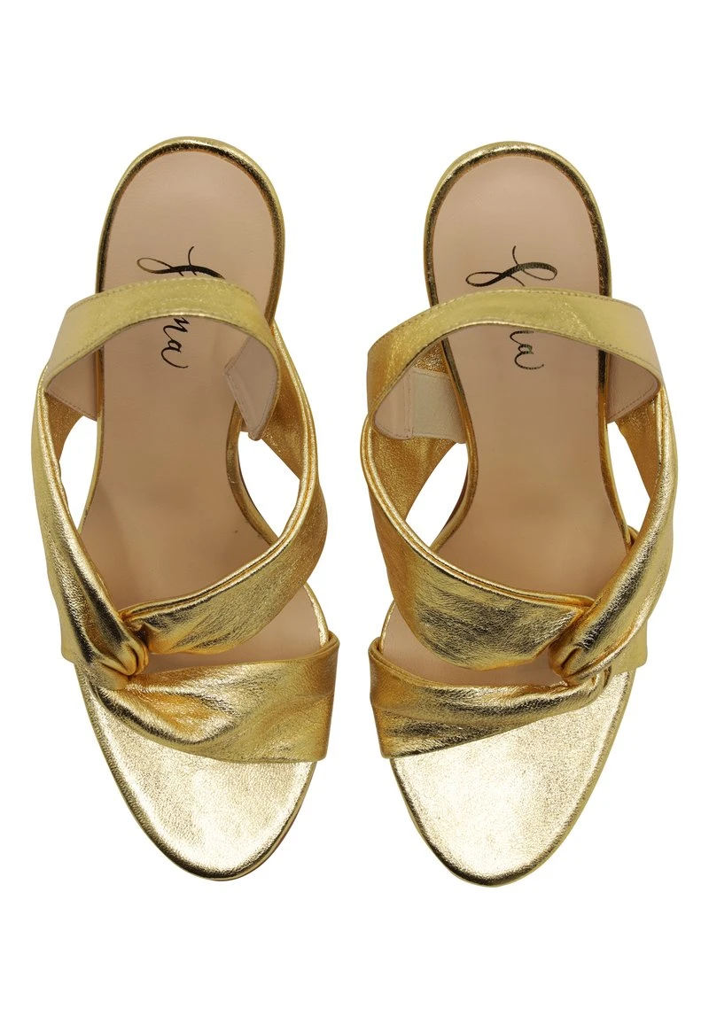FAINA CASPIO - High Heel Sandalette - Gold 6 FAINA CASPIO - High Heel Sandalette - Gold - Image 4