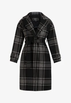 Faina TASSIA - Trenchcoat - Schwarz Karriert 12 Faina TASSIA - Trenchcoat - Schwarz Karriert -Faina Verkauf b3c8b9674ffe40a8a24849b784a03bc2