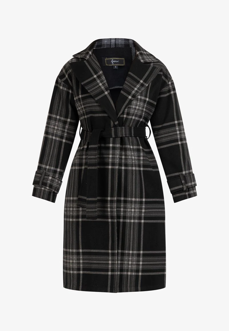 Faina TASSIA - Trenchcoat - Schwarz Karriert 7 Faina TASSIA - Trenchcoat - Schwarz Karriert - Image 5