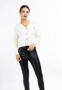 Faina KOOSH - Strickjacke - Wollweiss