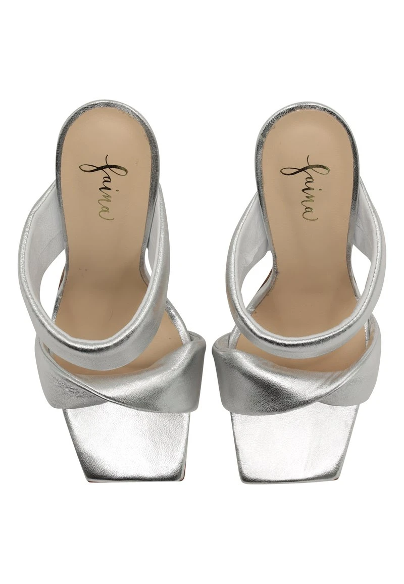 FAINA CASPIO - Pantolette Hoch - Silber 6 FAINA CASPIO - Pantolette Hoch - Silber - Image 4