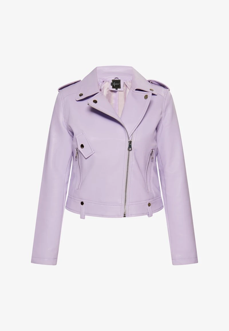 Faina Kunstlederjacke - Flieder 7 Faina Kunstlederjacke - Flieder - Image 5