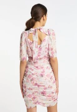 Faina DRAPIERTES KOOSH - Etuikleid - Weiss Mehrfarbig -Faina Verkauf c0c498eb00644c5993edf4bc97cbee25