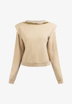 Faina Strickpullover - Beige -Faina Verkauf c3f10369b5c24ef0977745161a960d88