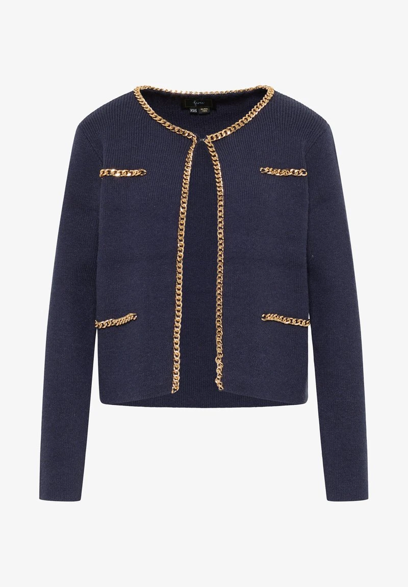 Faina TUXE - Strickjacke - Marine 7 Faina TUXE - Strickjacke - Marine - Image 5