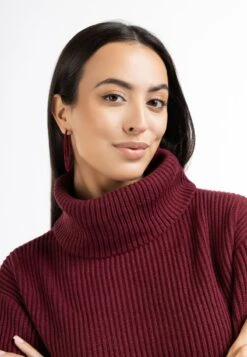 Faina KOOSH - Strickpullover - Dunkelkirschrot -Faina Verkauf c99d0350aea949ae9f206891bd97cc43