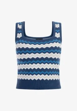 Faina TANK - Top - Blau Mehrfarbig 12 Faina TANK - Top - Blau Mehrfarbig -Faina Verkauf ca42214f0af440c7bd2f99fc936d3c35