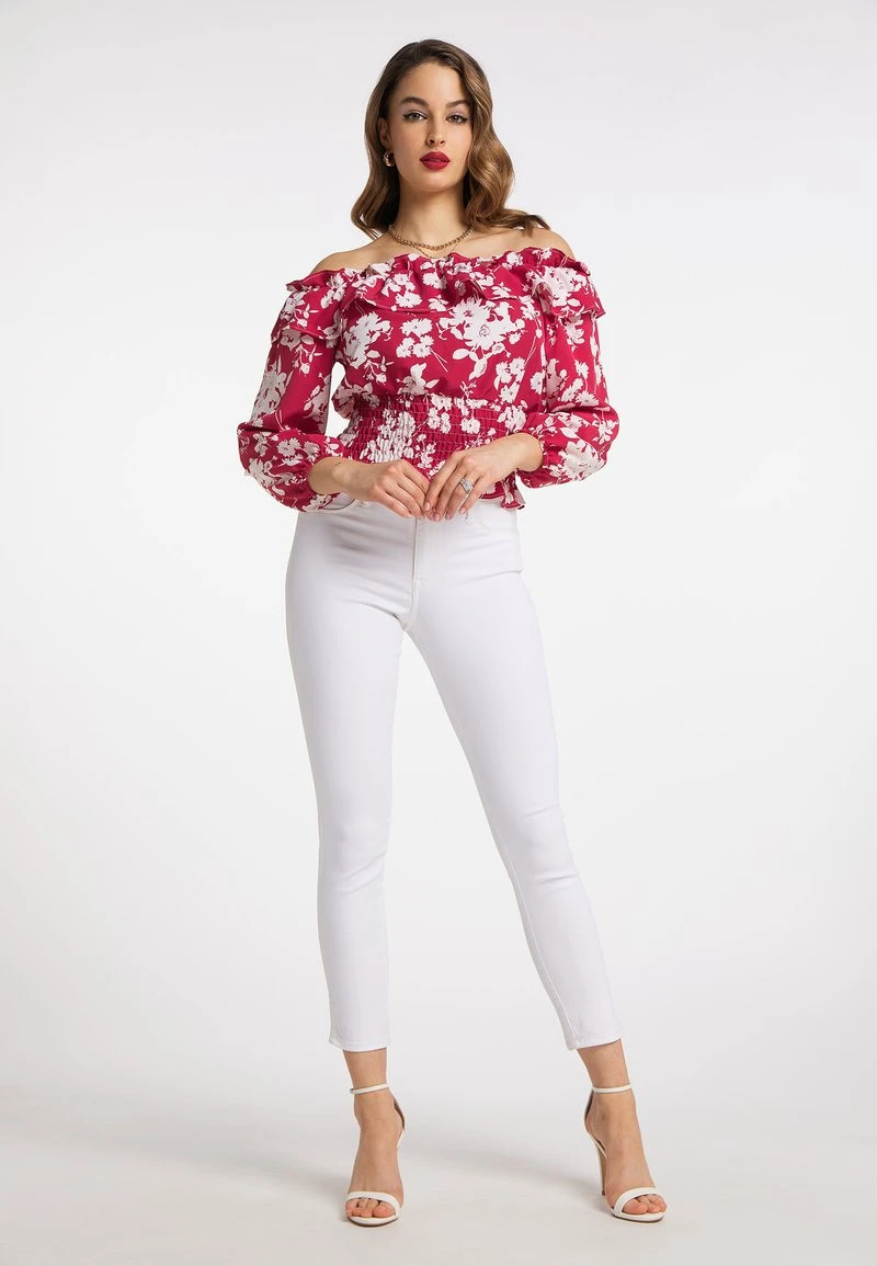 FAINA MIOKI - Bluse - Rot Weiss 4 FAINA MIOKI - Bluse - Rot Weiss - Image 2