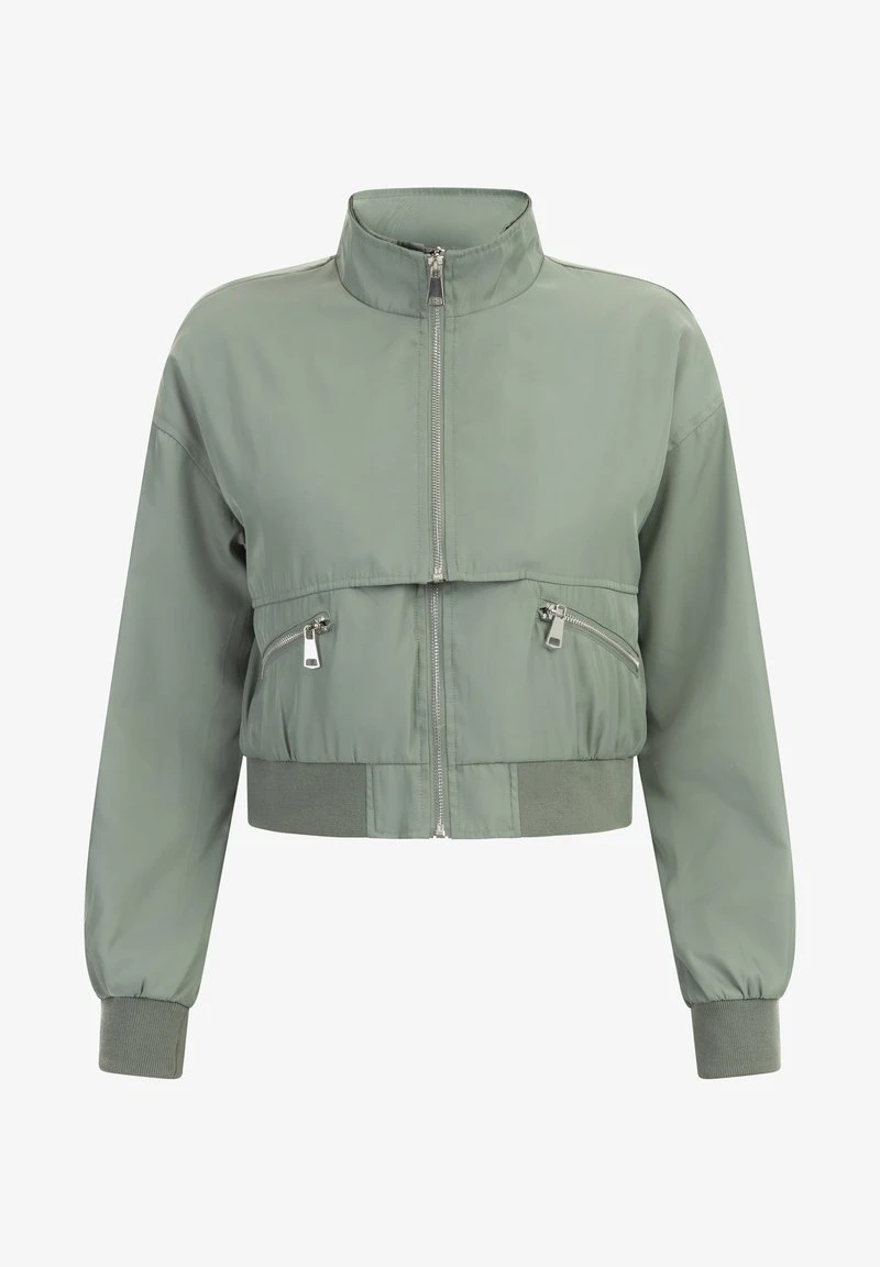 Faina Leichte Jacke - Grau Oliv 7 Faina Leichte Jacke - Grau Oliv - Image 5