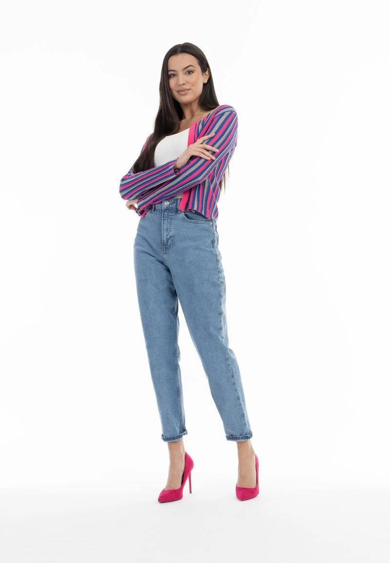 Faina Strickjacke - Pink Mehrfarbig 7 Faina Strickjacke - Pink Mehrfarbig - Image 5