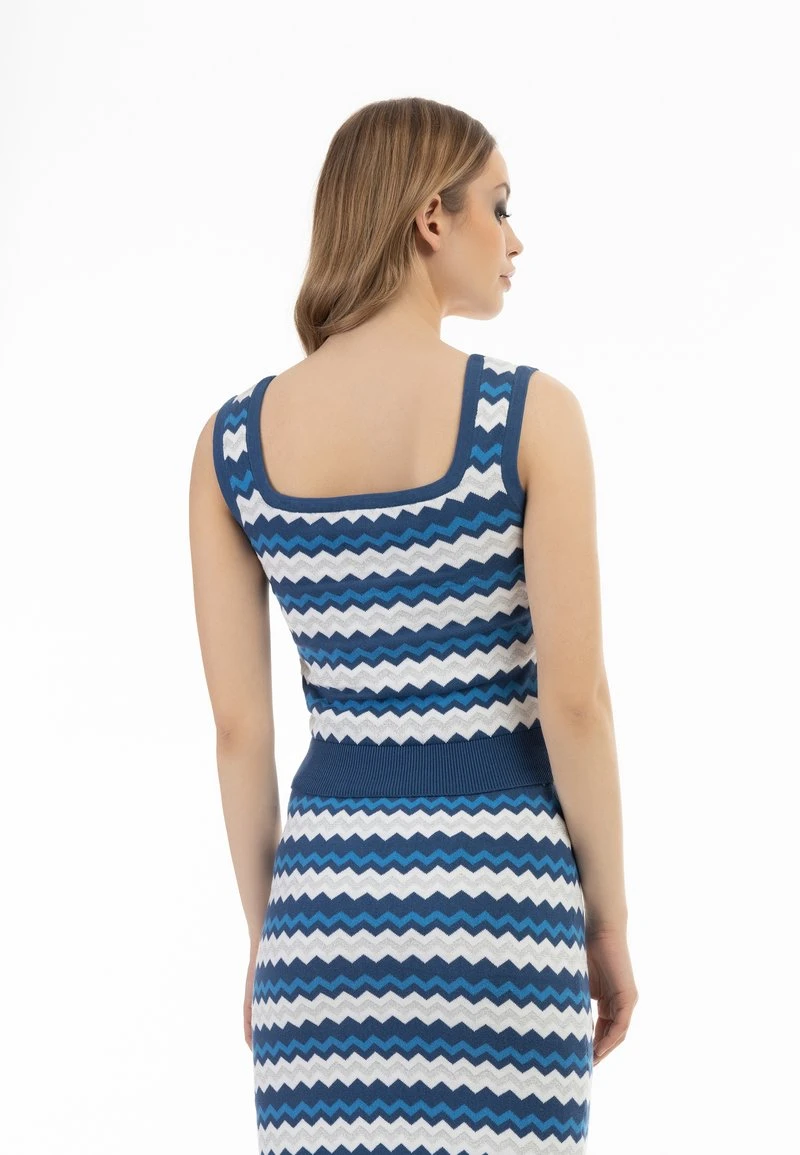 Faina TANK - Top - Blau Mehrfarbig 4 Faina TANK - Top - Blau Mehrfarbig - Image 2
