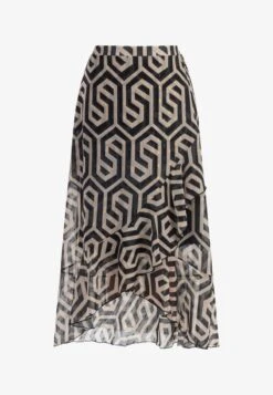 Faina A-Linien-Rock - Schwarz Beige -Faina Verkauf d888f814a75a4c6b87ce45e1878ccd34